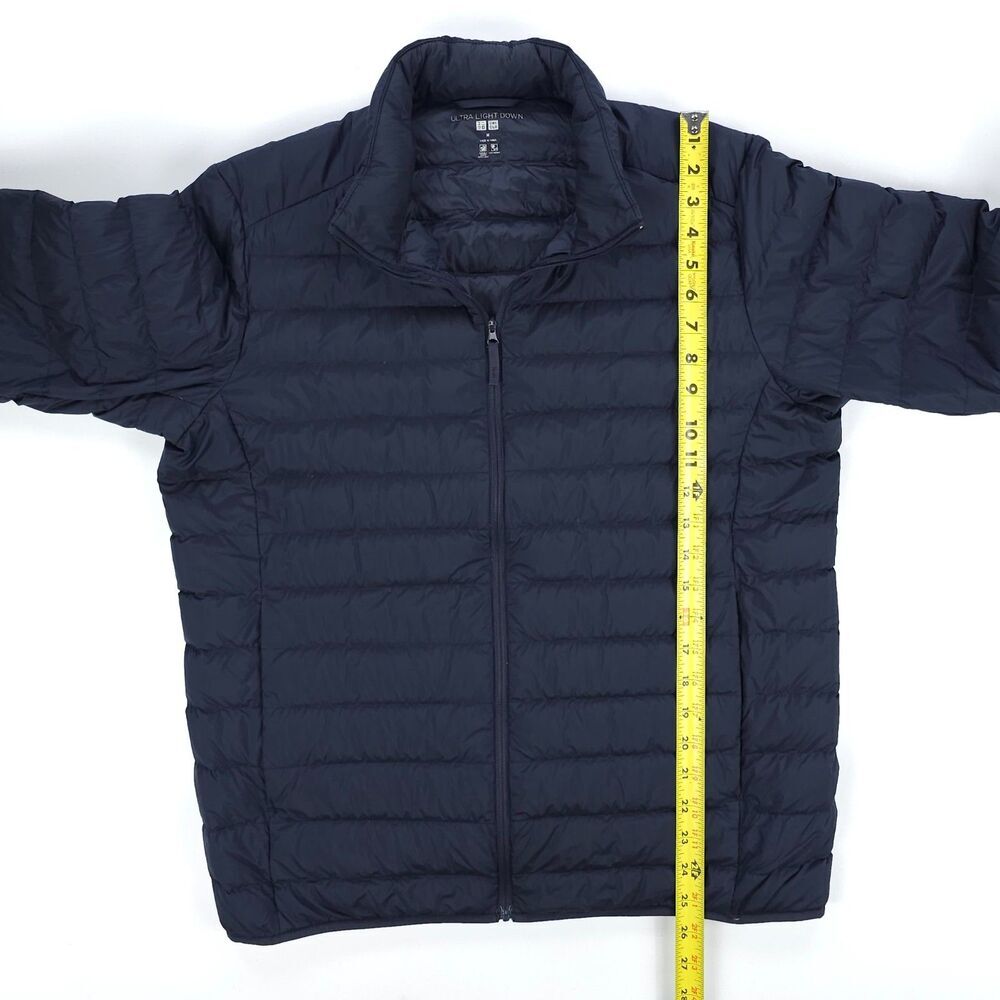 NEW Uniqlo Ultra Light Down Puffer Jacket Navy DWR Soft Shell Minimal Gorpcore - Picture 4 of 6